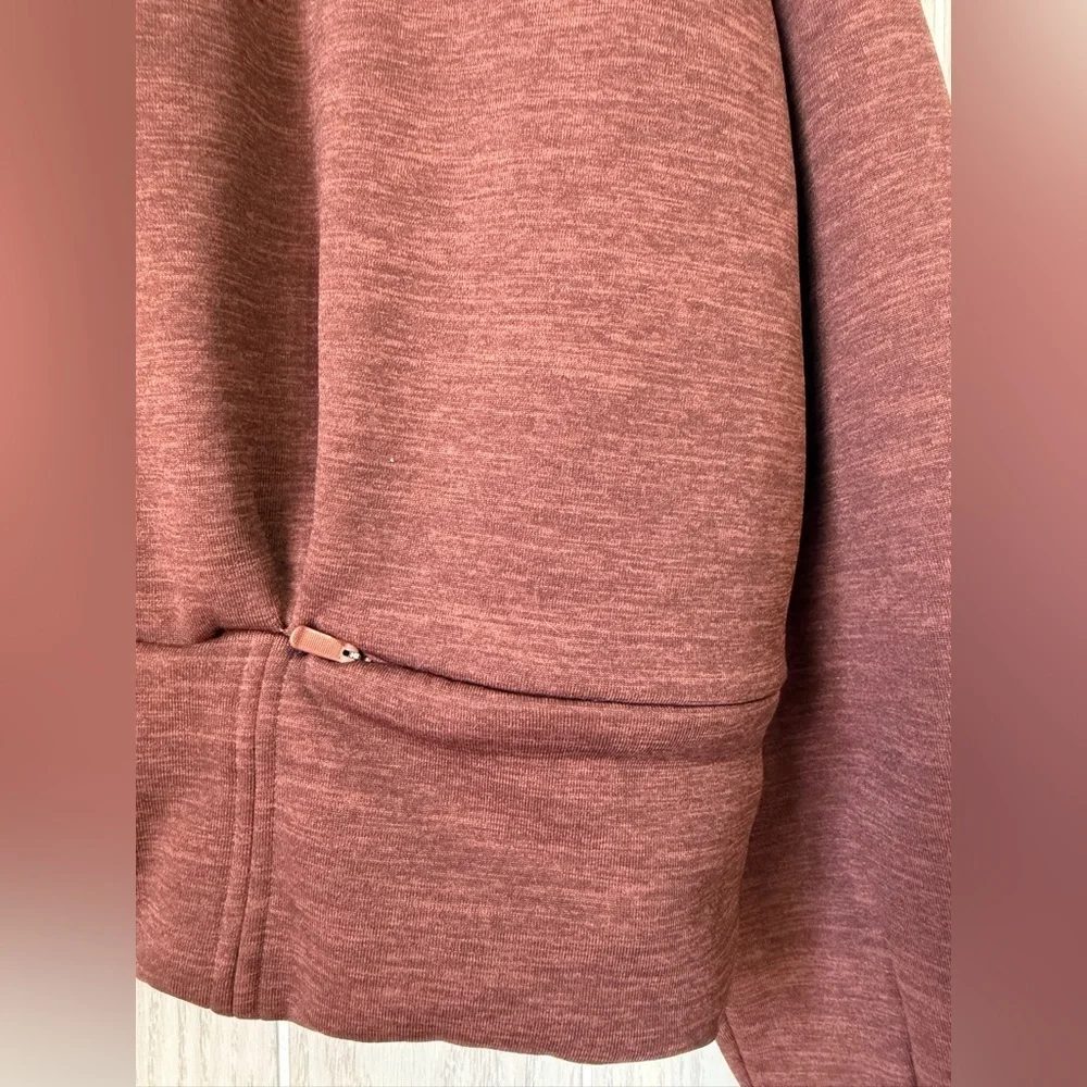 Athleta Altitude Polartec Half Zip Sweatshirt - Women's Size XL - Brown EUC